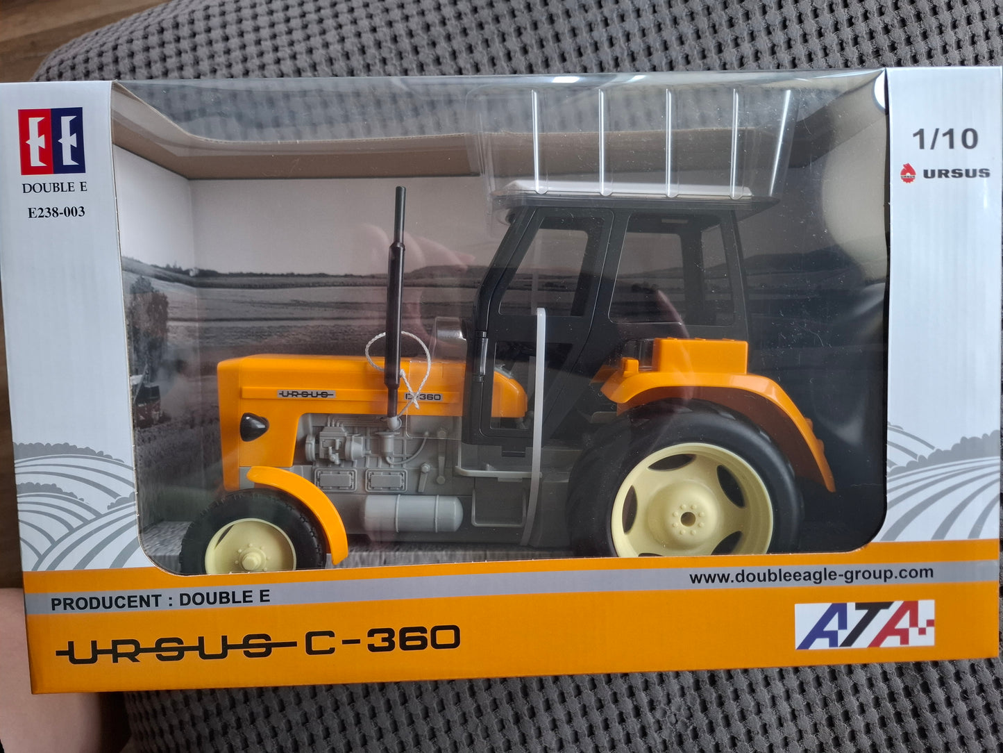 Traktor manualny Ursus C-360 Double Eagle żółty - zabawki-dla-dziewczynki