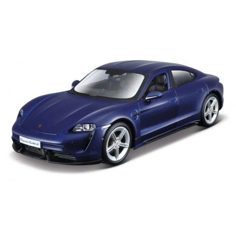 Model metalowy Porsche Taycan Turbo S Niebieski 1/24 - zabawki-dla-dziewczynki