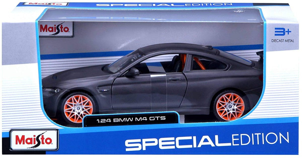 Model kompozytowy BMW M4 GTS 1/24 szary - zabawki-dla-dziewczynki