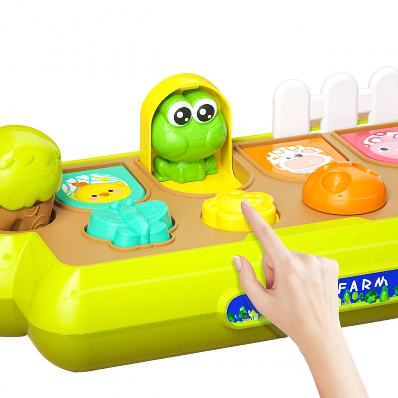 WOOPIE BABY Zabawka Edukacyjna Wyskakujące Zwierzątka Szczęśliwa Farma POP-UP - zabawki-dla-dziewczynki