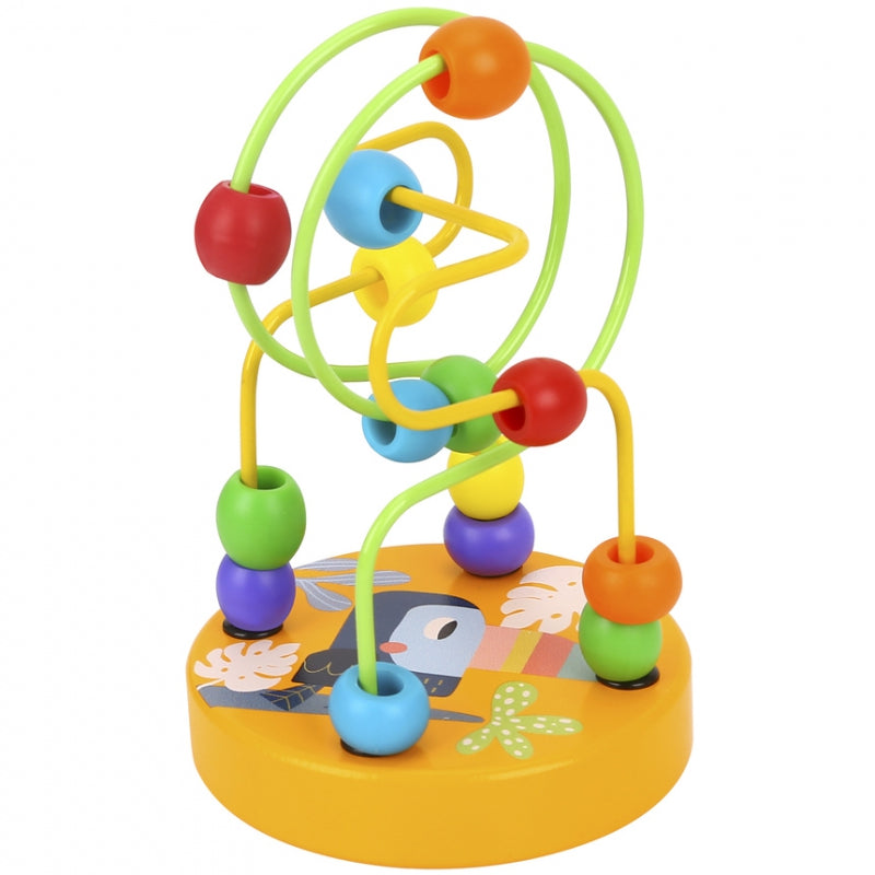 4-TOOKY TOY Drewniana Edukacyjna Pętla Motoryczna Labirynt Przeplatanka-4