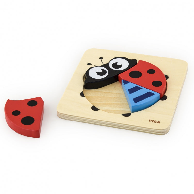 2-VIGA Pierwsze drewniane Puzzle maluszka Biedronka-2