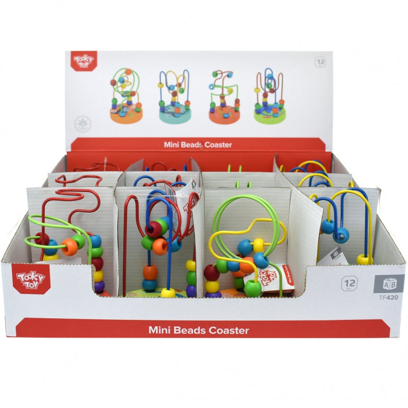 6-TOOKY TOY Drewniana Edukacyjna Pętla Motoryczna Labirynt Przeplatanka-6