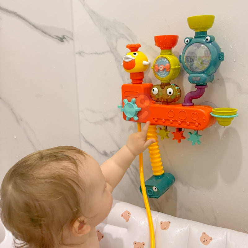 4-WOOPIE BABY Zabawka do Kąpieli Kranik Prysznic Fontanna Przelewowa Kaczuszka-4