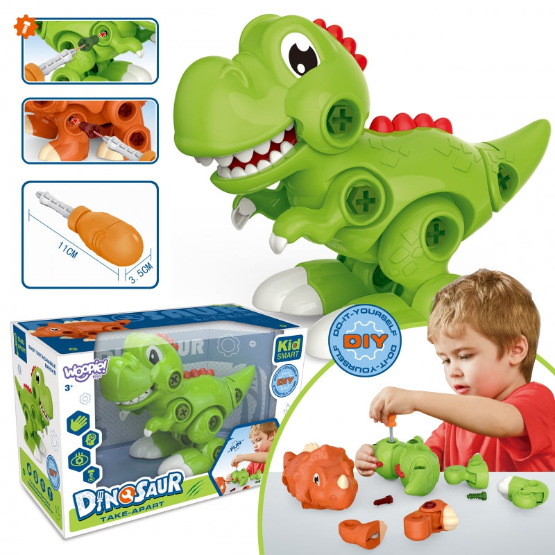 WOOPIE Dinozaur Do Skręcania Zestaw Konstrukcyjny + Śruborkęt - zabawki-dla-dziewczynki
