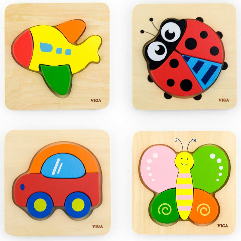 3-VIGA Pierwsze drewniane Puzzle maluszka Biedronka-3