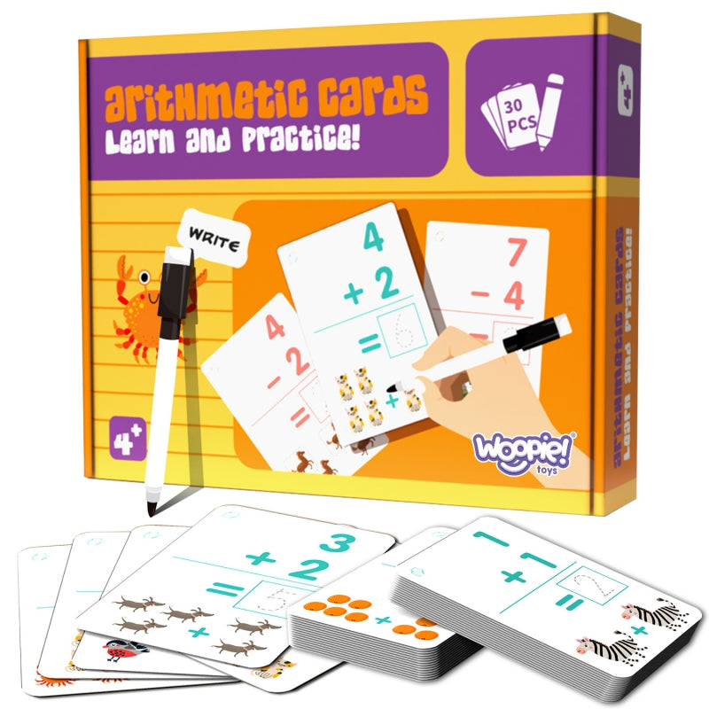 WOOPIE karty edukacyjne do nauki liczenia z markerem
