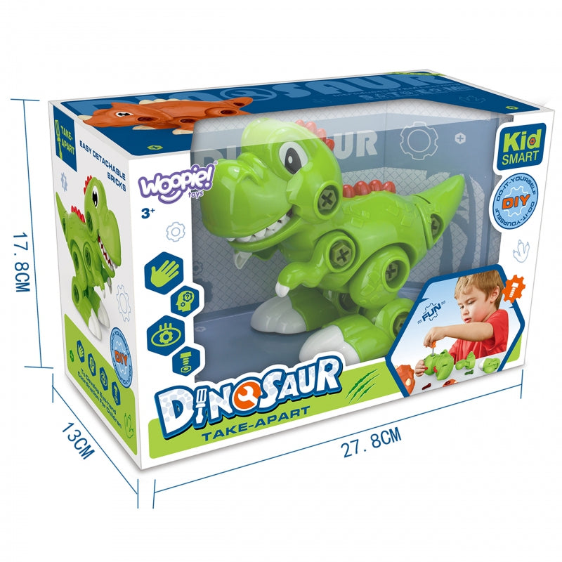 WOOPIE Dinozaur Do Skręcania Zestaw Konstrukcyjny + Śruborkęt - zabawki-dla-dziewczynki