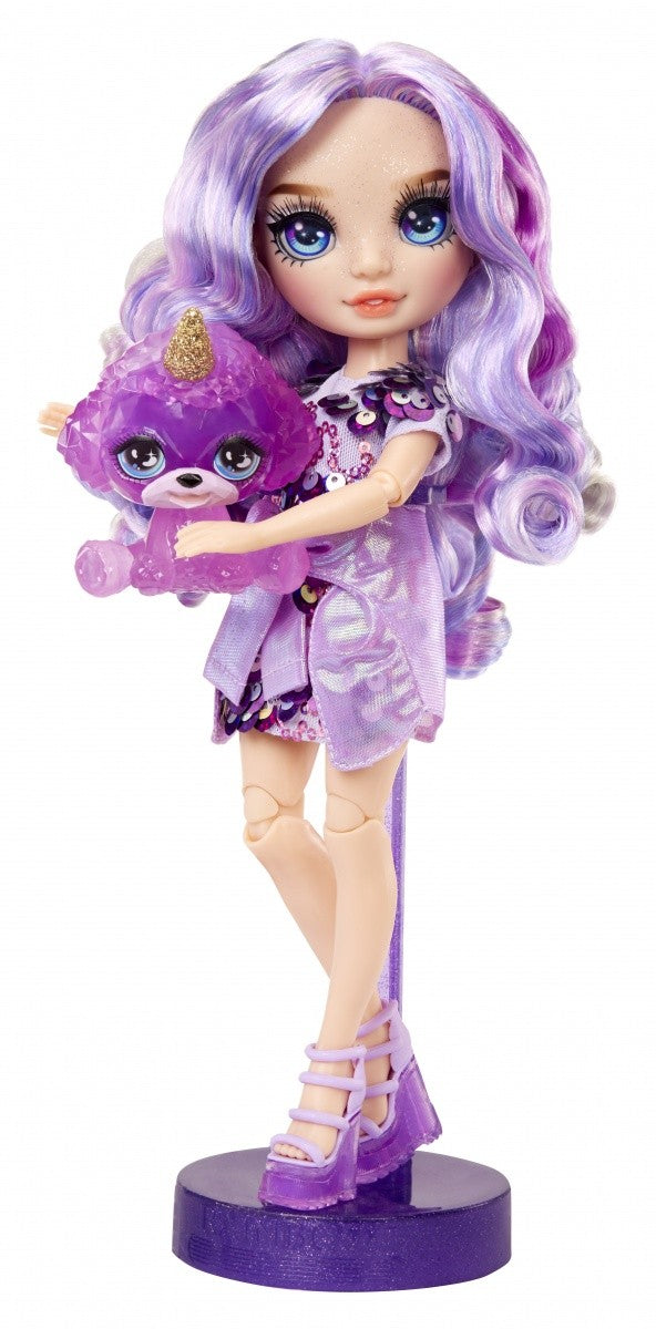 Lalka Classic Rainbow Fashion Violet Purple - zabawki-dla-dziewczynki