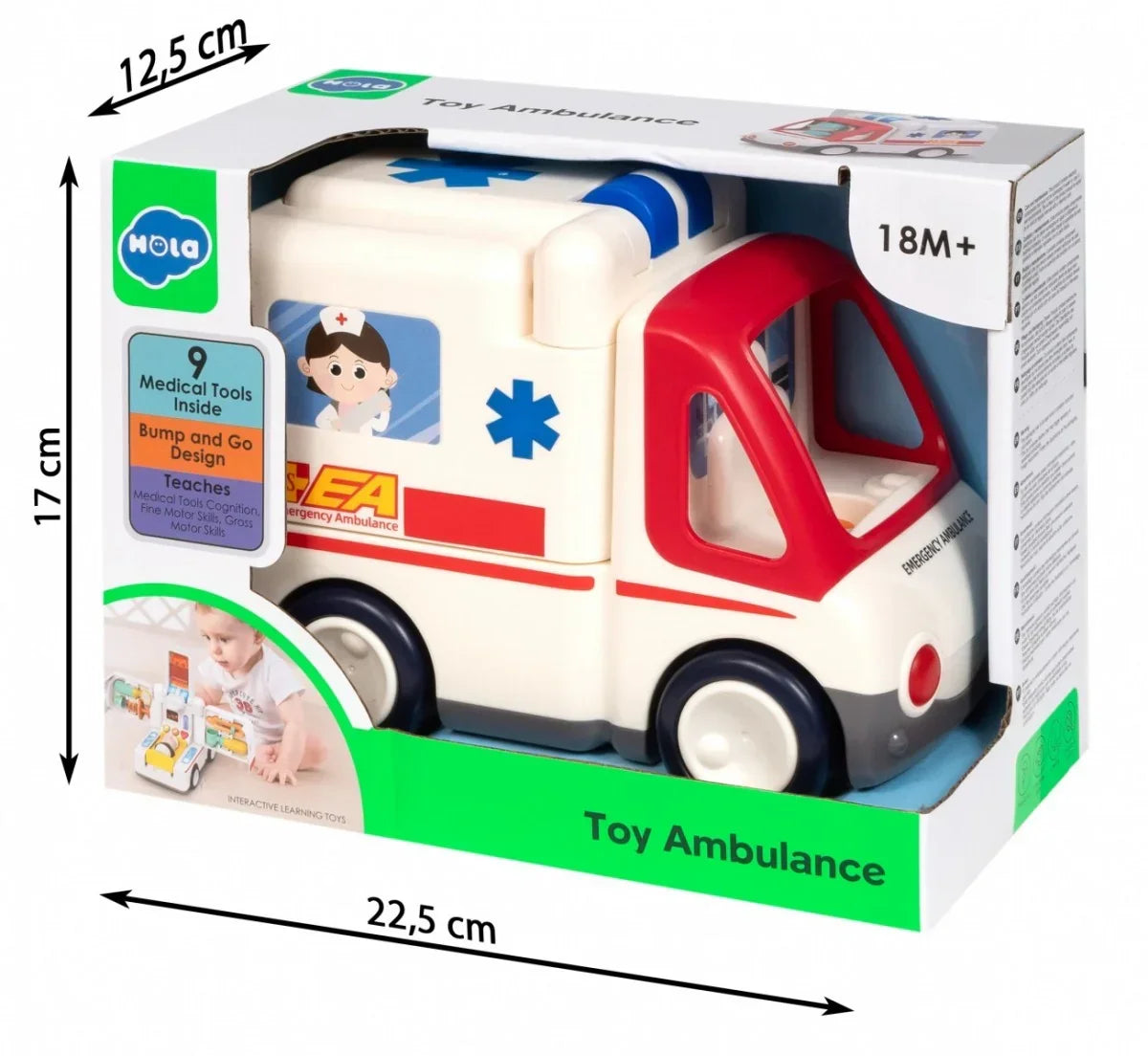 Ambulans z muzyką i światłem Smily Play - zabawki-dla-dziewczynki