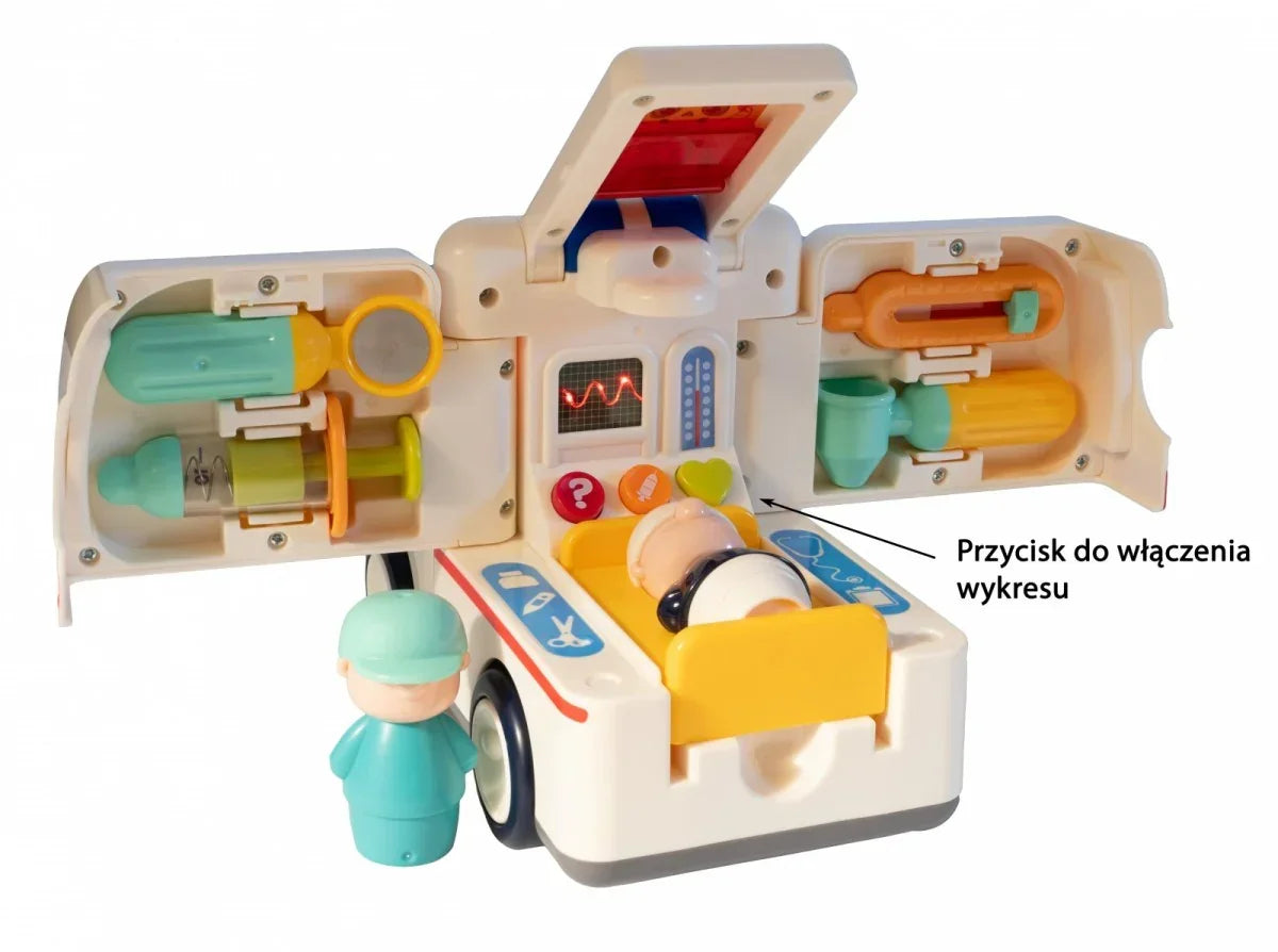 Ambulans z muzyką i światłem Smily Play - zabawki-dla-dziewczynki