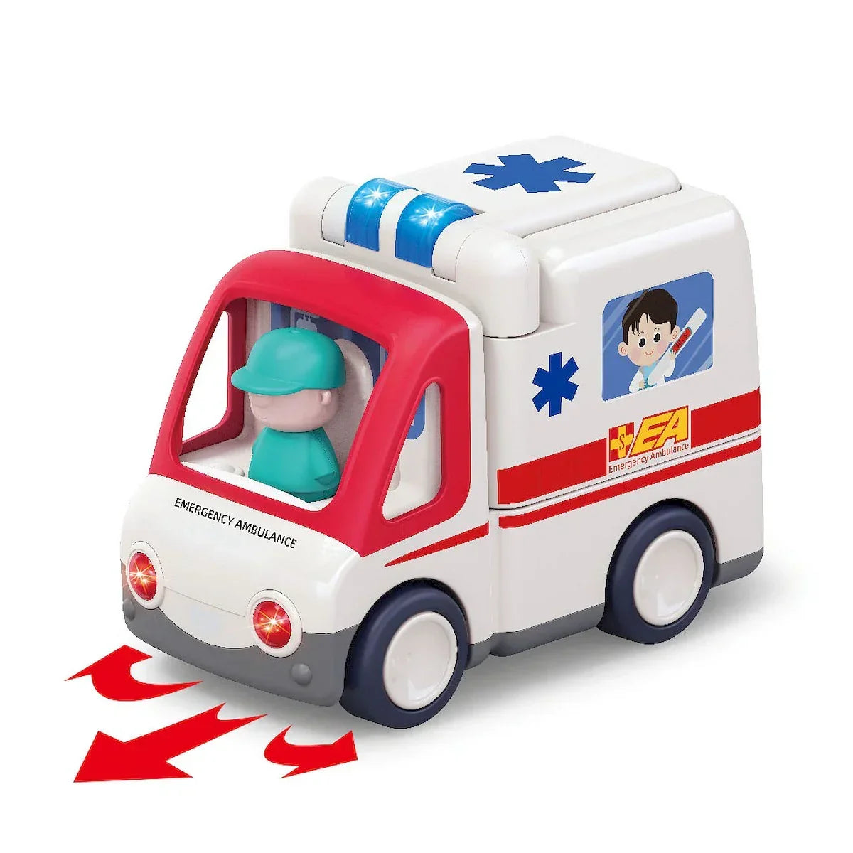 Ambulans z muzyką i światłem Smily Play - zabawki-dla-dziewczynki