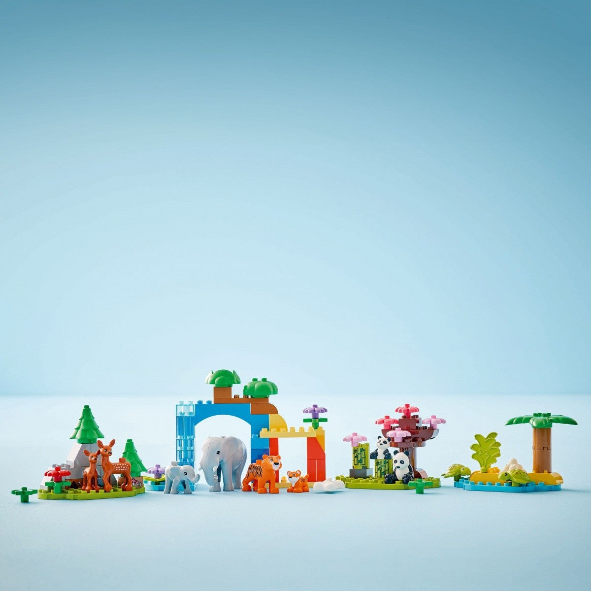 Klocki DUPLO 10446 Rodziny dzikich zwierząt 3 w 1 - zabawki-dla-dziewczynki
