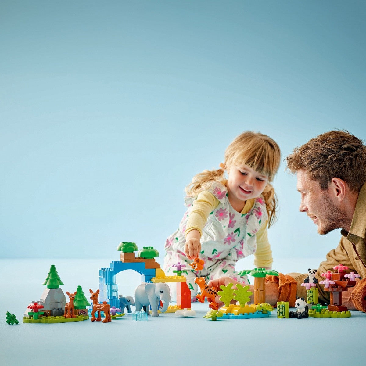 Klocki DUPLO 10446 Rodziny dzikich zwierząt 3 w 1 - zabawki-dla-dziewczynki