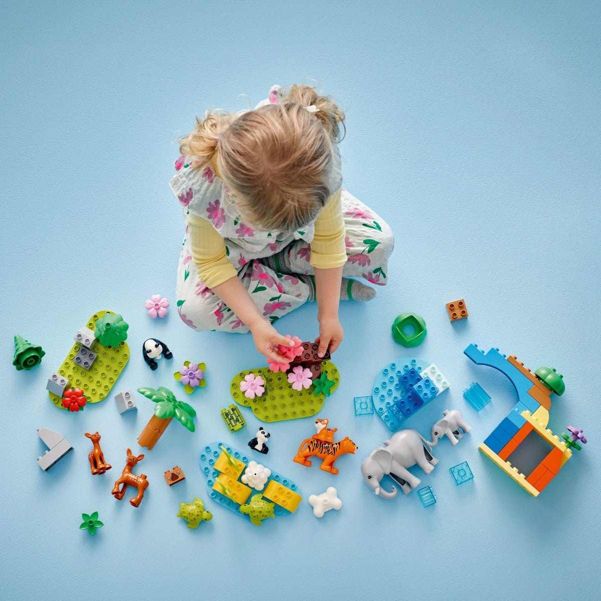 Klocki DUPLO 10446 Rodziny dzikich zwierząt 3 w 1 - zabawki-dla-dziewczynki