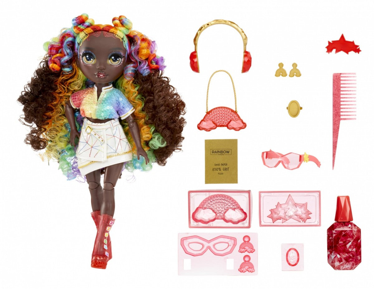 Lalka Rainbow High Creative Crystals Iris - zabawki-dla-dziewczynki
