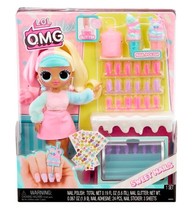 Opakowanie L.O.L. OMG Sweet Nails Candylicious