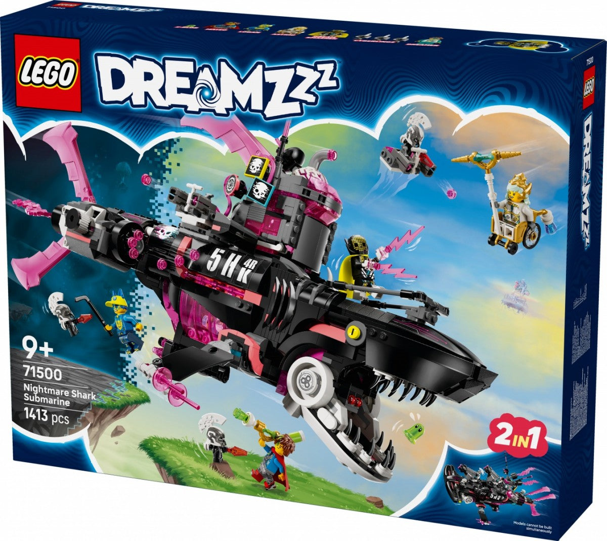 Klocki DREAMZzz 71500 Koszmarny Rekinokręt podwodny - zabawki-dla-dziewczynki