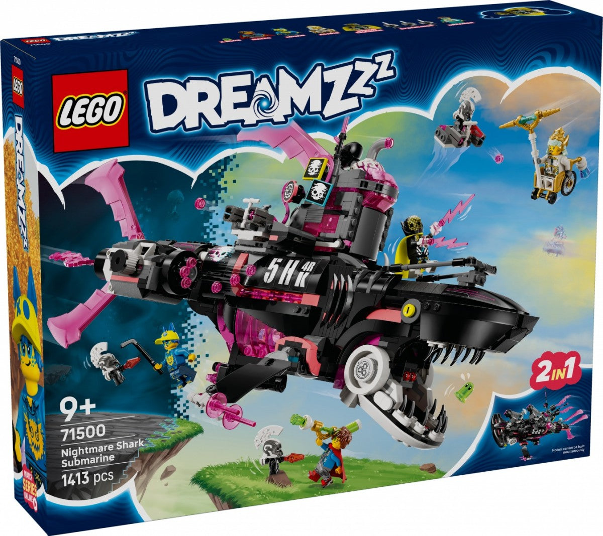 Klocki DREAMZzz 71500 Koszmarny Rekinokręt podwodny - zabawki-dla-dziewczynki