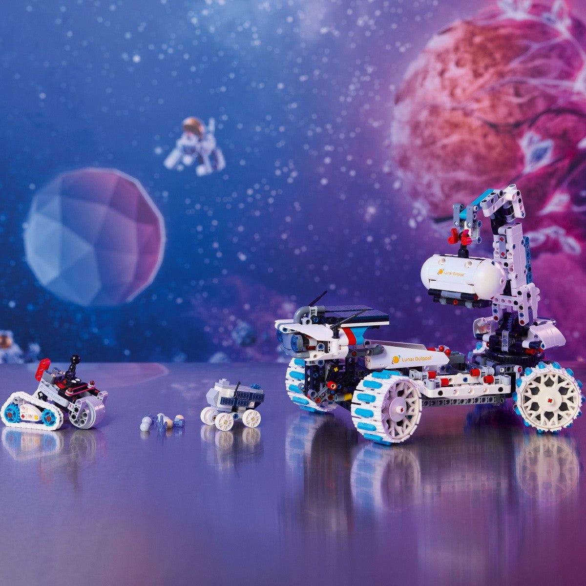 Klocki Technic 42211 Kosmiczny łazik księżycowy Lunar Outpost - zabawki-dla-dziewczynki