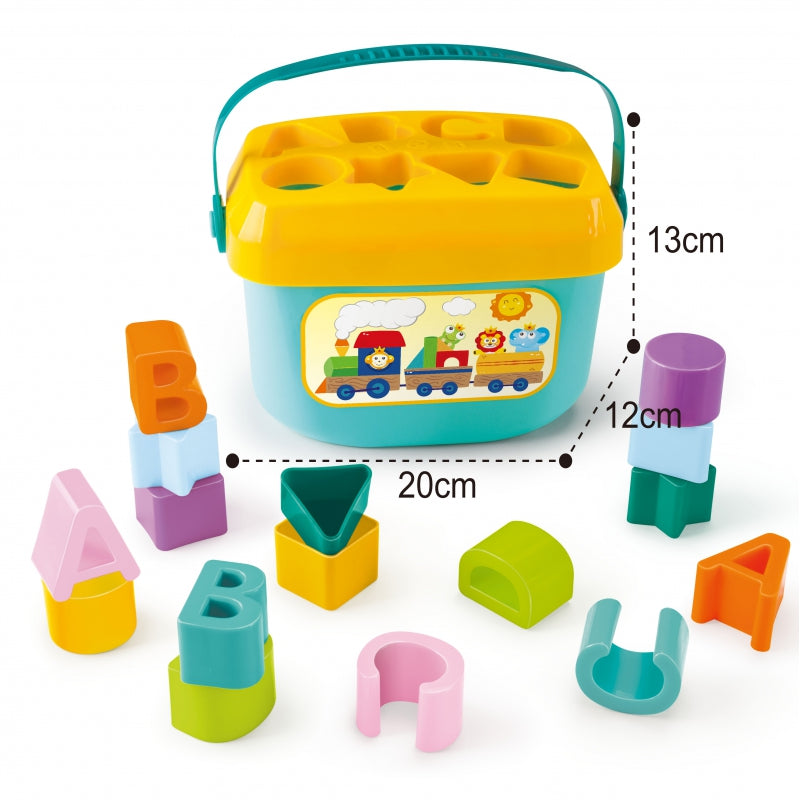 WOOPIE BABY Sorter 2w1 Skrzynka Walizka + Nauka Alfabetu i Kształtów - zabawki-dla-dziewczynki
