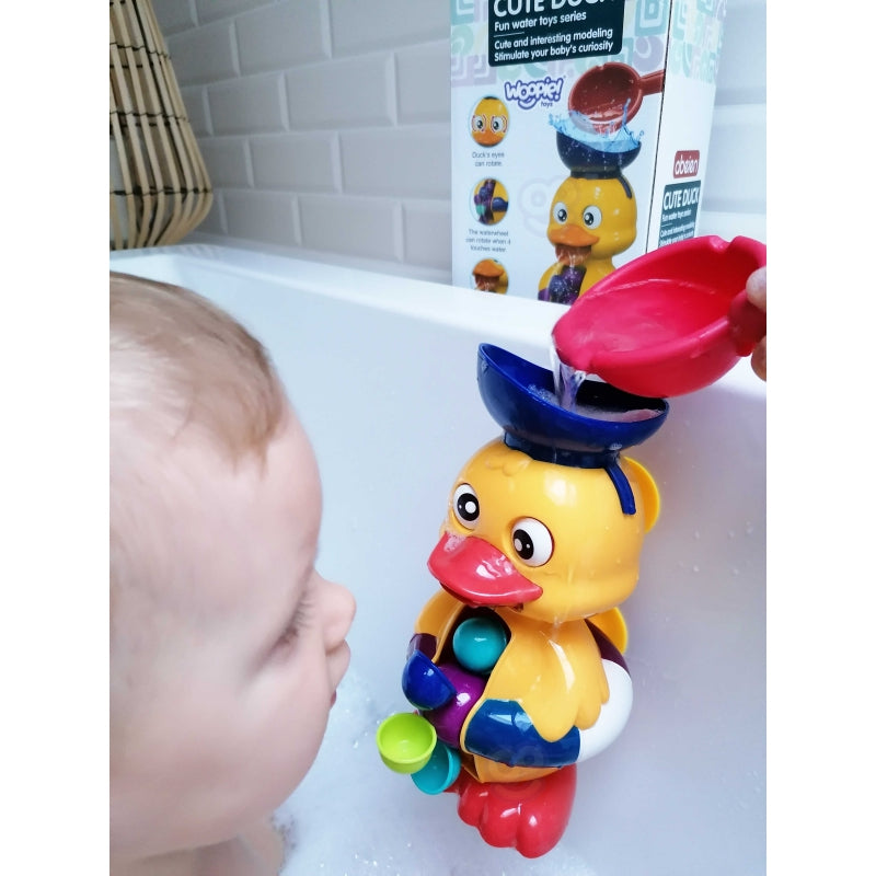 4-WOOPIE BABY Kaczuszka Zabawka Wodna do Kąpieli Kołowrotek Przelewowa-4