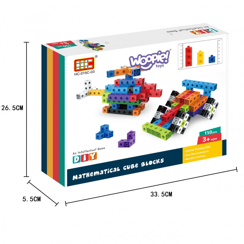 7-WOOPIE Klocki Konstrukcyjne 3D Sześciany 150 el.-7