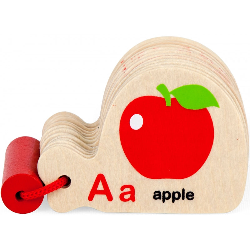 2-Viga Drewniana Książeczka do Nauki Alfabetu i Angielskiego Montessori-2