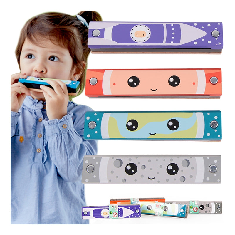 CLASSIC WORLD Drewniana Harmonijka Ustna dla Dzieci 1 szt. - zabawki-dla-dziewczynki