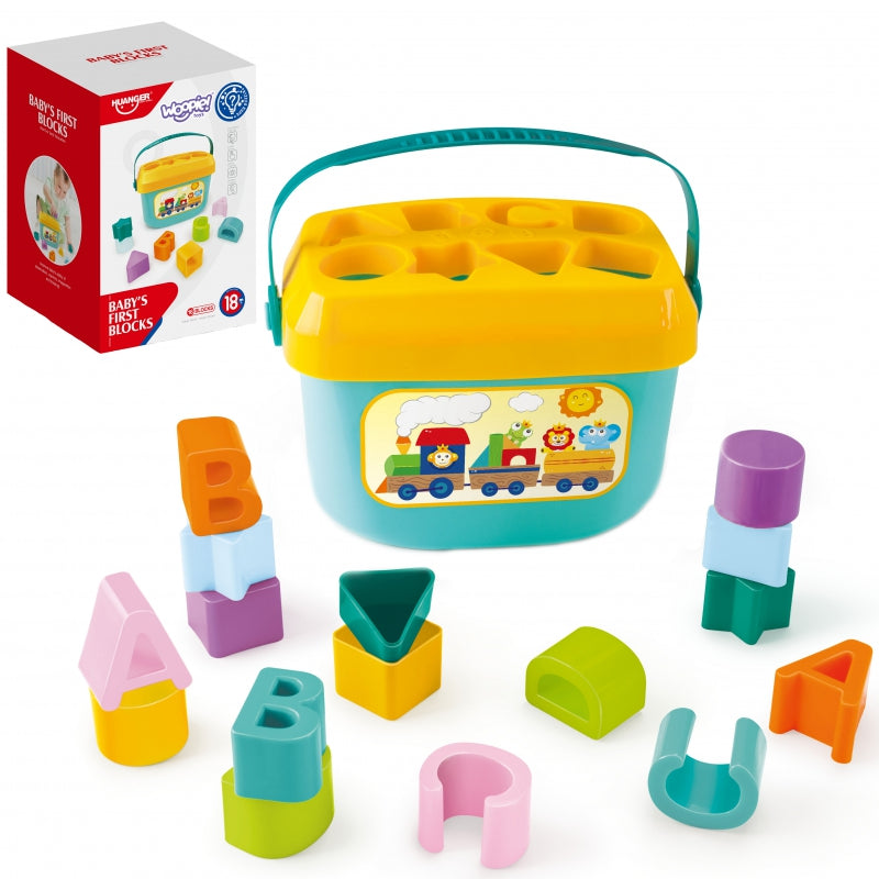 WOOPIE BABY Sorter 2w1 Skrzynka Walizka + Nauka Alfabetu i Kształtów - zabawki-dla-dziewczynki
