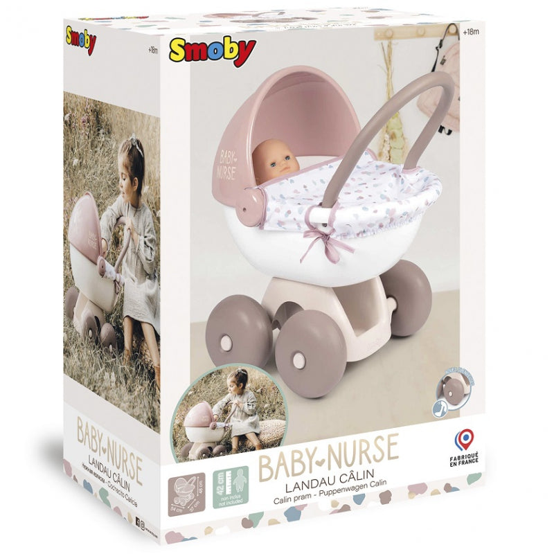 9-SMOBY Baby Nurse Wózek Głęboki dla lalki z plastikowym daszkiem-9