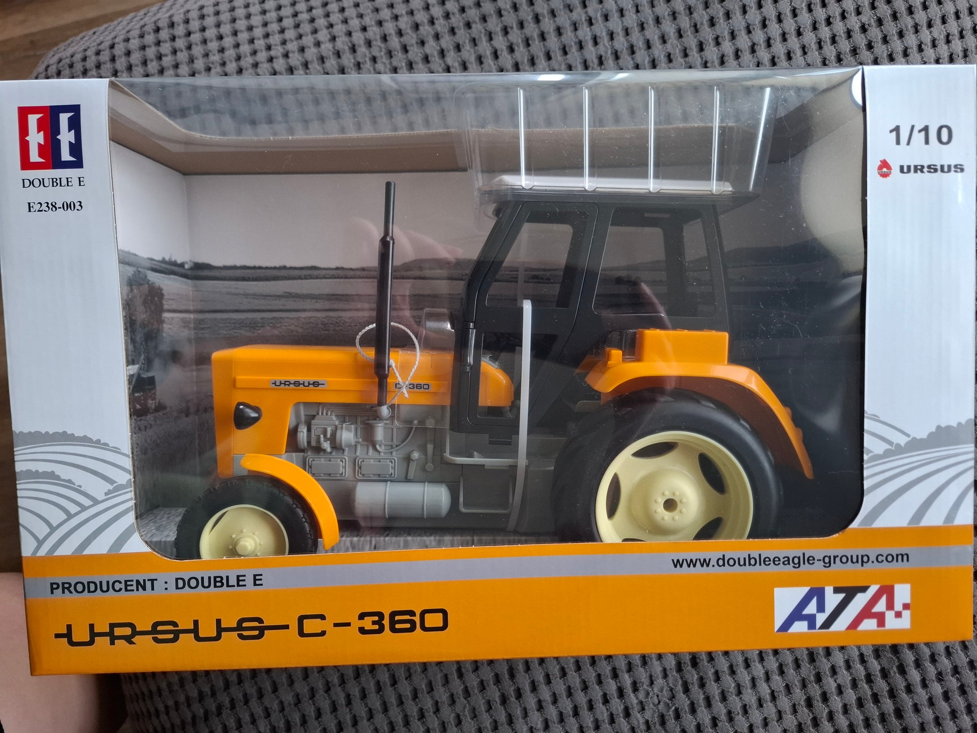 Traktor manualny Ursus C-360 Double Eagle żółty - zabawki-dla-dziewczynki