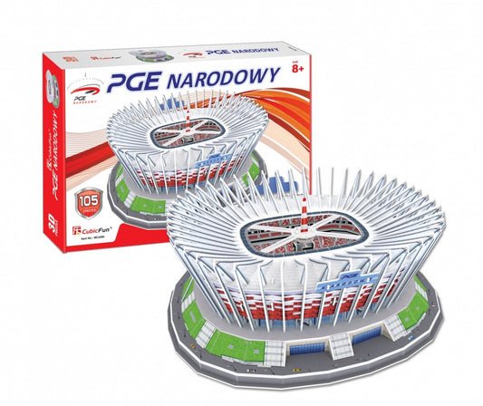 1-Puzzle 105 elementów 3D Stadion PGE Narodowy 1