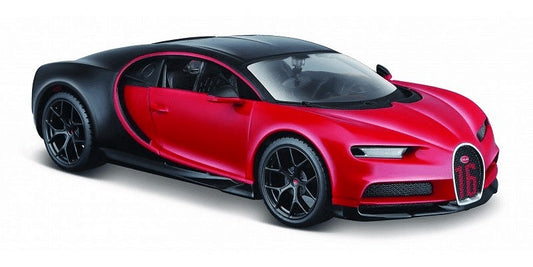 Model kompozytowy Bugatti Chiron sport czarno-czerwony - zabawki-dla-dziewczynki