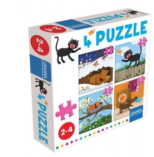 1-Puzzle z kotem 4 ,6,9,12 elementów 1