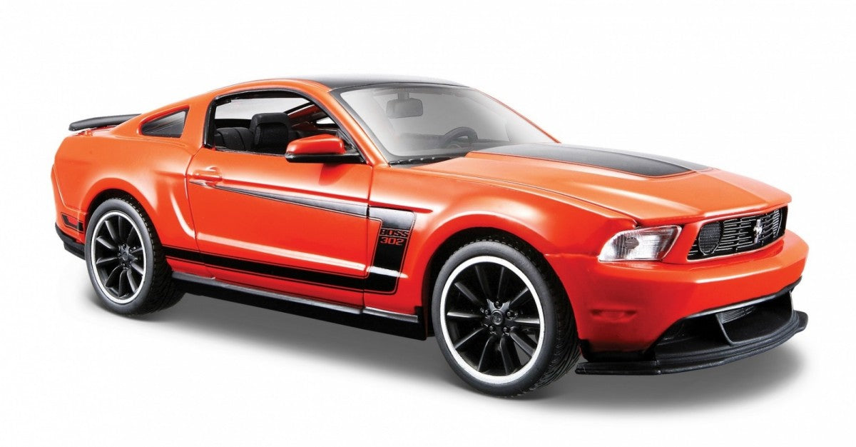 Model kompozytowy Ford Mustang Boss 302 1/24 pomarańczowy - zabawki-dla-dziewczynki