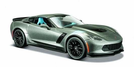 Model kompozytowy Corvette Grand Sport 2017 1:24 szary - zabawki-dla-dziewczynki