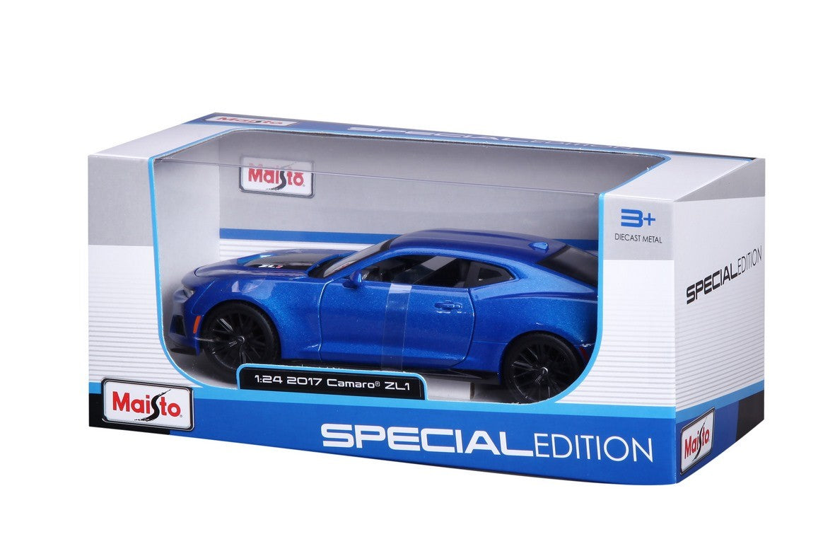 Model kompozytowy Chevrolet Camaro ZL1 2017 niebieski 1/24 - zabawki-dla-dziewczynki