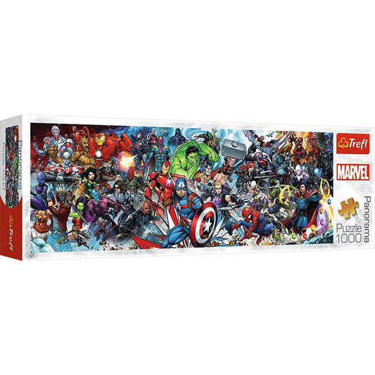 1-Puzzle 1000 elementów Panorama Marvel The Avengers 1