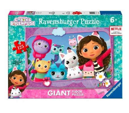 1-Puzzle 125 elementów Gigant Koci Domek Gabi 1