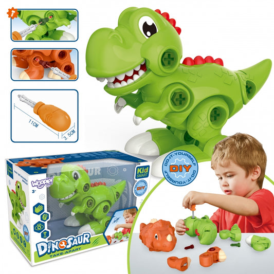 WOOPIE Dinozaur Do Skręcania Zestaw Konstrukcyjny + Śruborkęt - zabawki-dla-dziewczynki