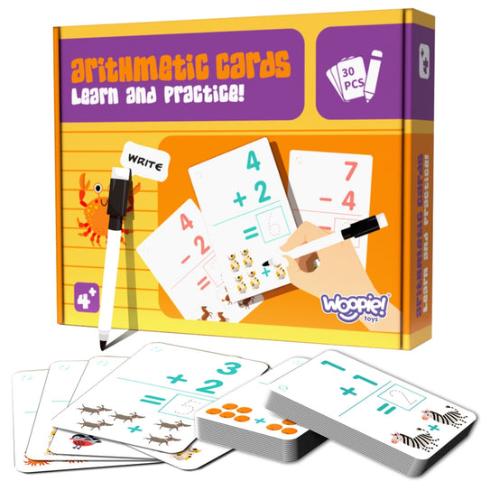 WOOPIE karty edukacyjne do nauki liczenia z markerem