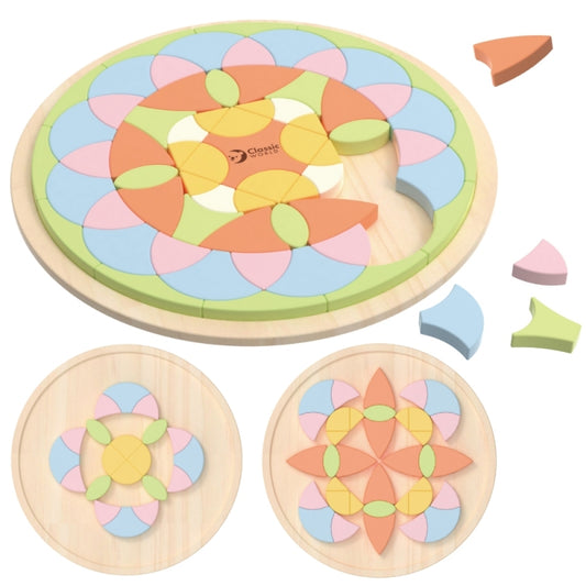 Drewniane Klocki Mandala Classic World – układanka dla dzieci