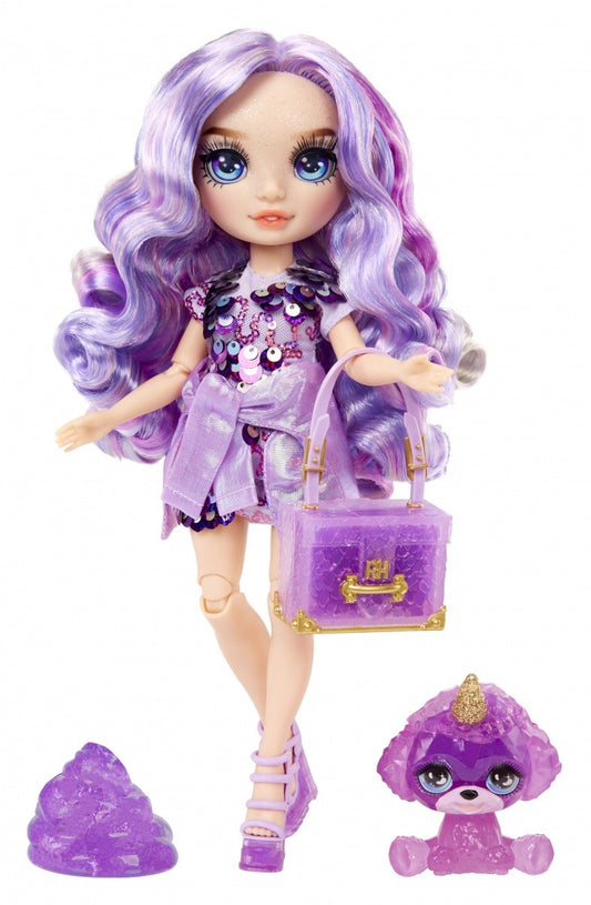 Lalka Classic Rainbow Fashion Violet Purple - zabawki-dla-dziewczynki