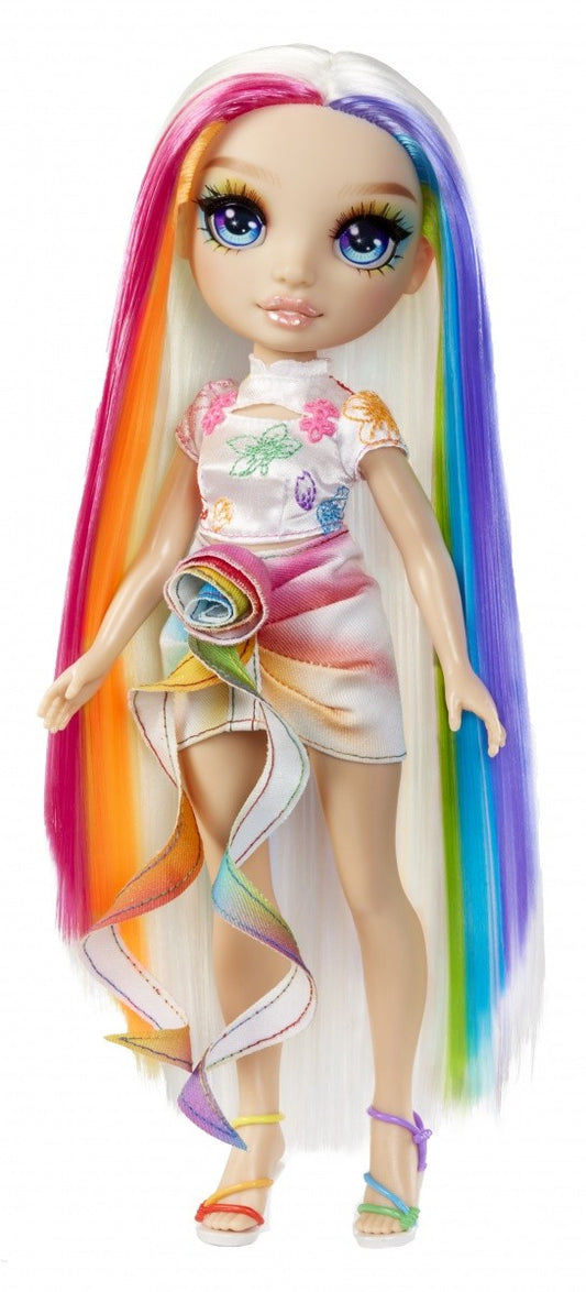 Lalka Rainbow High Amaya z kredą do włosów i długimi kolorowymi pasmami