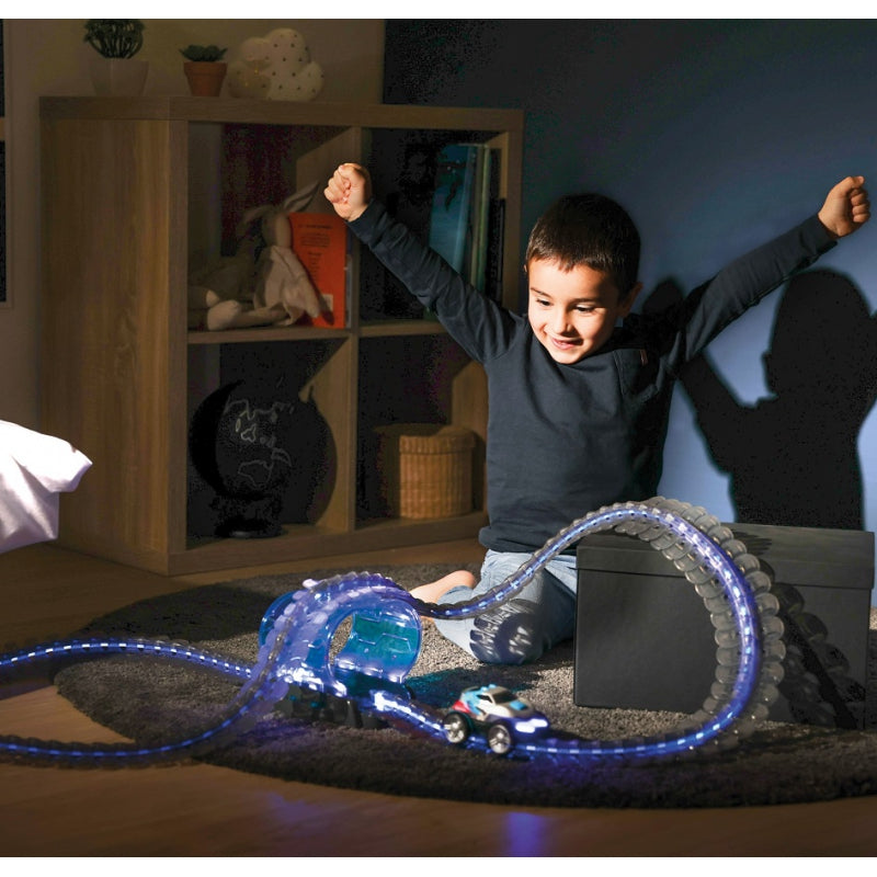 2-SMOBY Flextreme Neon Tor Samochodowy z Autem Zestaw Startowy-2