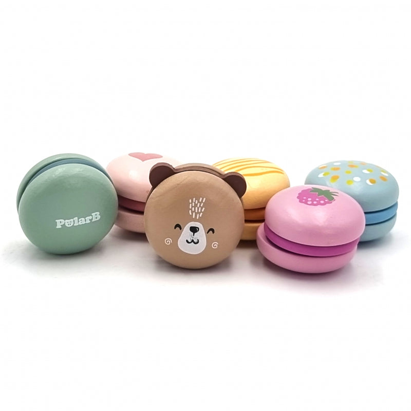 8-Viga PolarB Drewniane Ciastka Ciasteczka Cukiernia Zestaw Makaroników-8