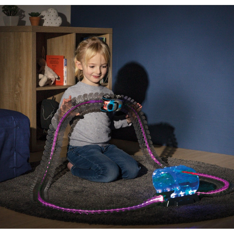 3-SMOBY Flextreme Neon Tor Samochodowy z Autem Zestaw Startowy-3