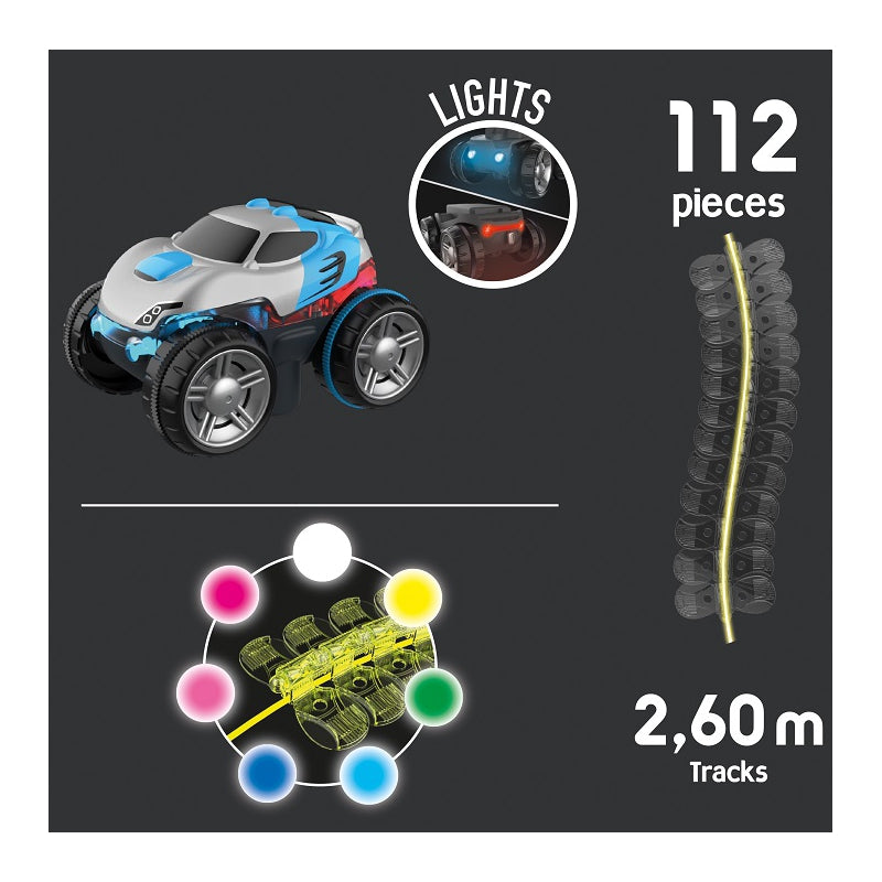 5-SMOBY Flextreme Neon Tor Samochodowy z Autem Zestaw Startowy-5