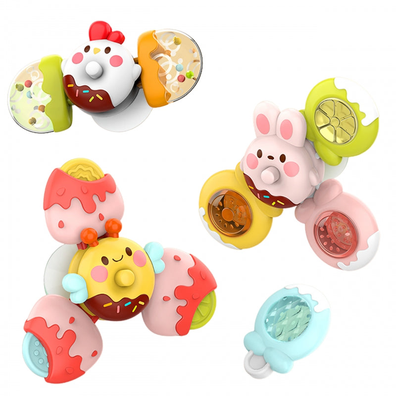 2-WOOPIE BABY Spinner Zabawka Sensoryczna Pszczoła Kurczak Królik Wymienne 3 szt.-2